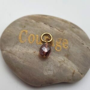 Sparkling statement drop charm pendant